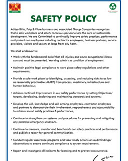 Safety Policy